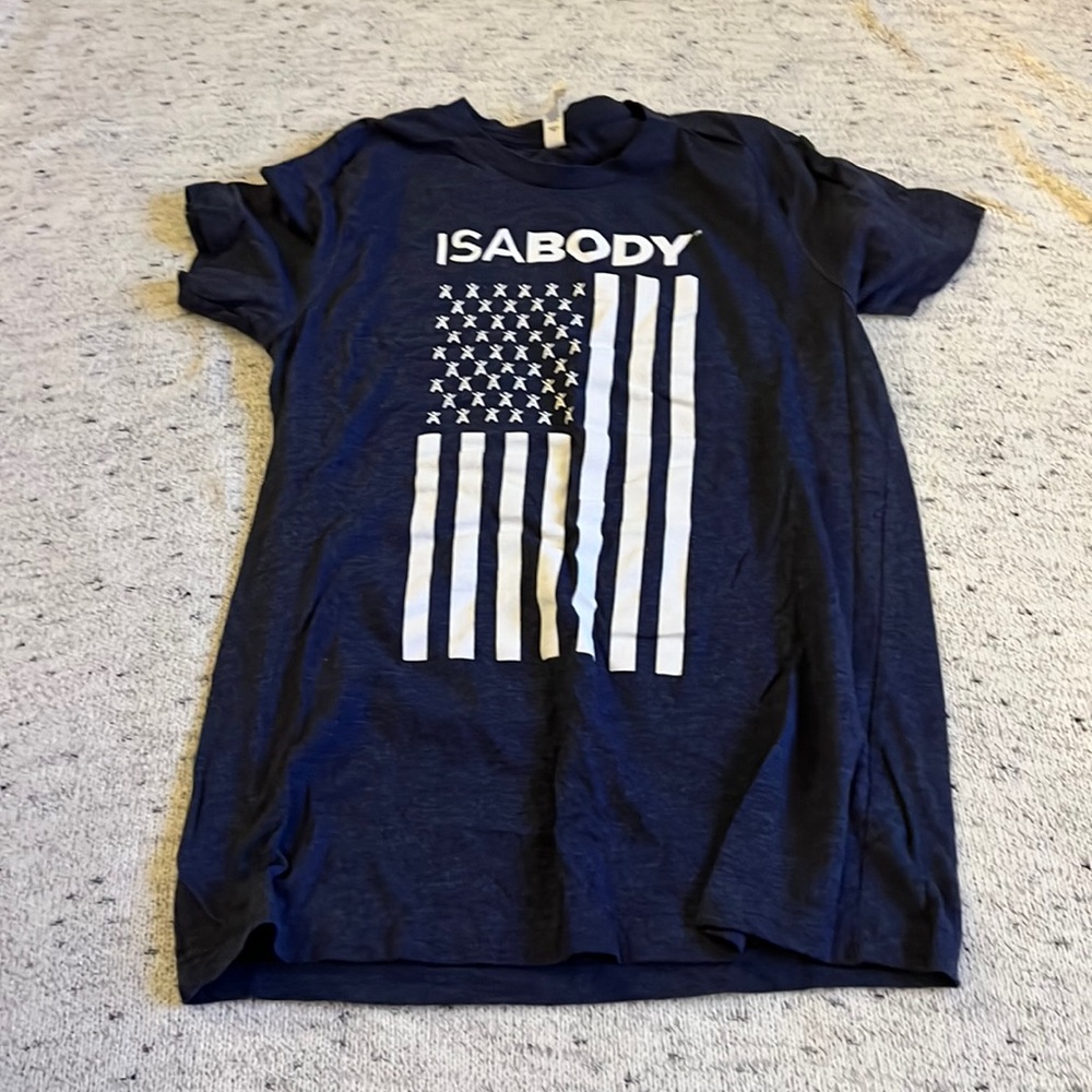 Blue Isagenix ISABody Flag T-Shirt